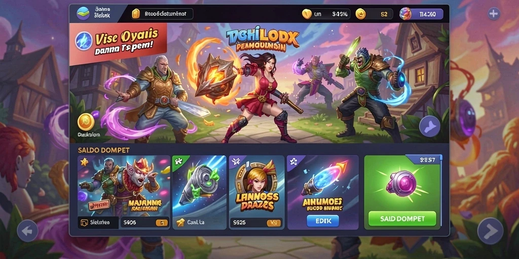 Grafis yang menarik dan penuh warna.
