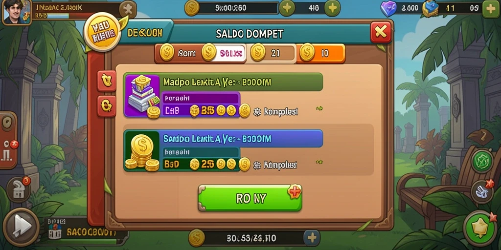 Leaderboard menampilkan peringkat pemain secara real-time.