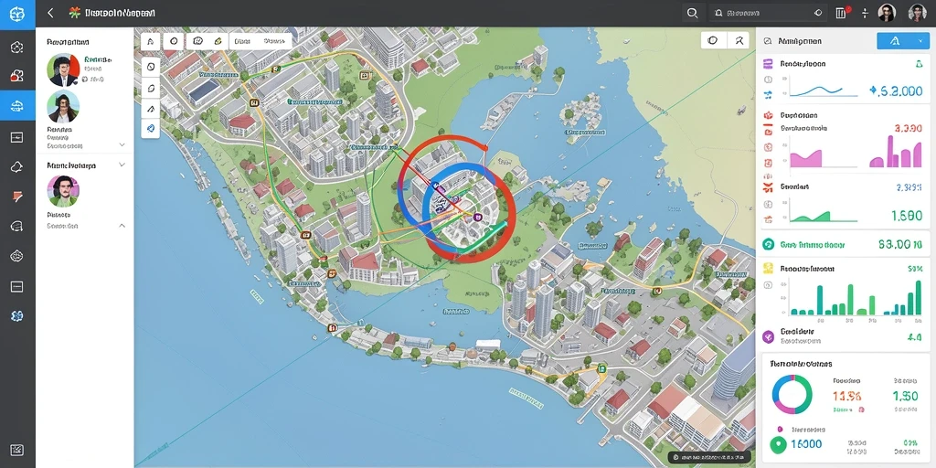 Visualisasi karakter dengan kostum unik yang menonjol.